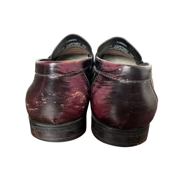 Vintage GH Bass Weejuns Oxblood Burgundy Brown Penny Loafers 10 M Slip On main image 5